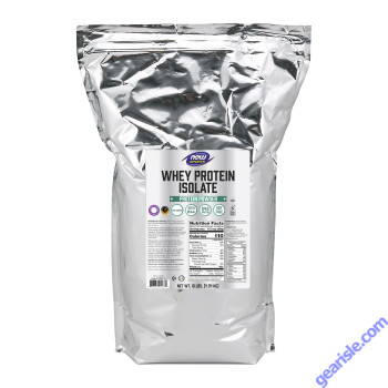 NOW Foods Whey Protein Isolate Unflavored Powder 10 lbs.
