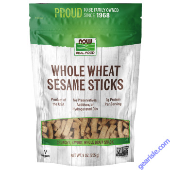 NOW Foods Whole Wheat Sesame Sticks 9 oz