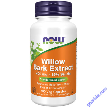 NOW Foods Willow Bark Extract 400mg 100 Veg Capsules
