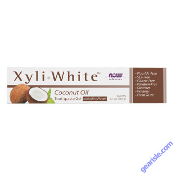 NOW Foods XyliWhite Coconut Oil Toothpaste Gel 6.4 oz