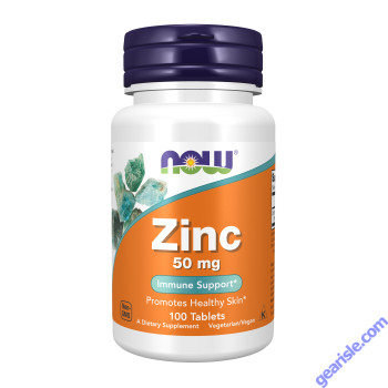NOW Foods Zinc 50mg 100 Tablets