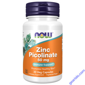 NOW Foods Zinc Picolinate 50mg 30 Veg Capsules