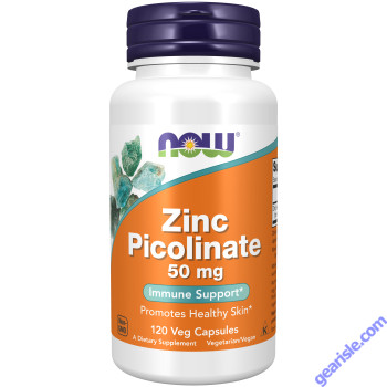 NOW Foods Zinc Picolinate 50mg 120 Veg Capsules