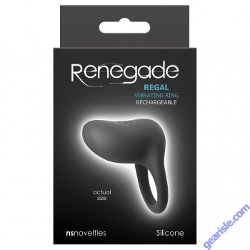 Cock Ring NS Novelties Inya Regal Rechargeable Vibrating Black box