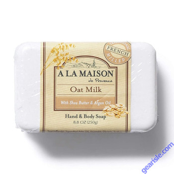 A La Maison Oat Milk Hand Body Bar Soap Moisturizing 8.8 Oz front