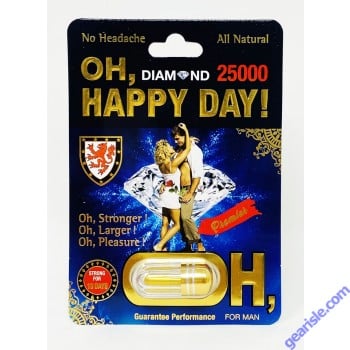 Oh Happy Day Diamond 5000 10 Days For Men Natural Libido Enhancer