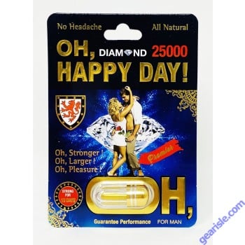 Oh Happy Day Diamond 5000 10 Days For Men Natural Libido Enhancer 1 Capsule