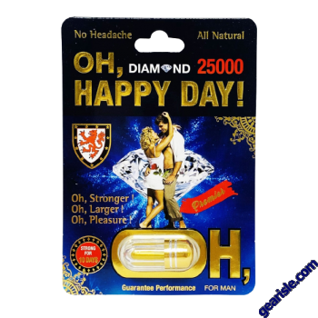 Oh Happy Day Diamond 5000 10 Days For Men Natural Libido Enhancer 1 Capsule