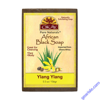 OKAY Pure Naturals African Black Soap Ylang Ylang