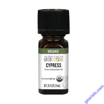 Organic Cypress Essential Oil bottle