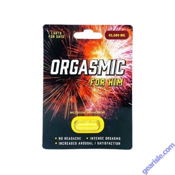 Orgasmic 45000mg Natural Formula Male Sexual Enhancement Gold Capsule