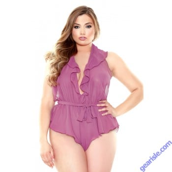 Halter Neck Romper Snap Closure Curve P183