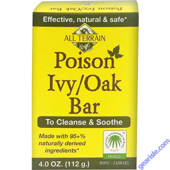Natural Ingredients Poison Ivy Oak Bar Soap 4 Oz box
