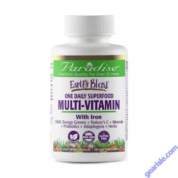 Paradise Herbs Earth's Blend Multivitamin Front View