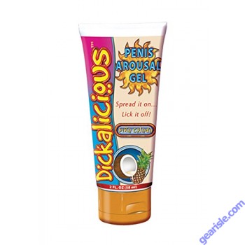 Dickalicious Penis Arousal Gel Pina Colada 2 oz