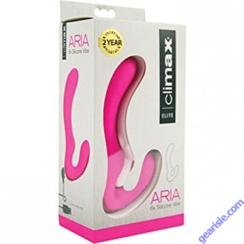 Rechargeable Silicone Massager Aria 6x Vibe Pink Climax