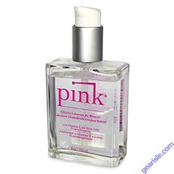 Pink Silicone Lubricant For Women With Vitamin E & Aloe Vera 4 Oz 