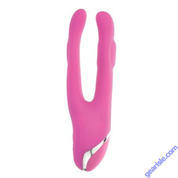 Silicone Double Teaser Dual Motors Pink Sex