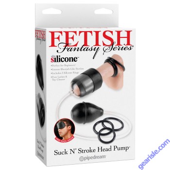 Fetish Fantasy Series Suck N Stroke Head Pump Black