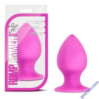 Luxe Rump Rimmer Medium Silicone Butt Plug Fuchsia