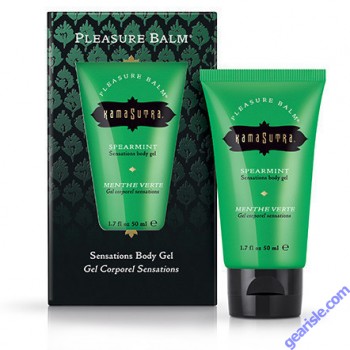 Kamasutra Pleasure Balm Spearmint Sensations Body Gel 1.7Oz