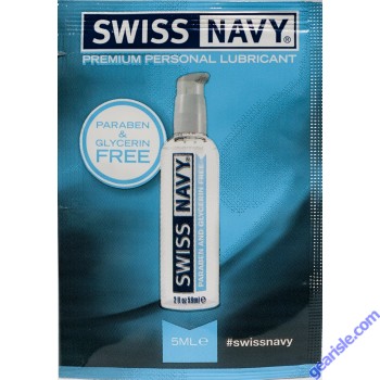 Premium Personal Lubricant 5ml Swiss Navy Single Use