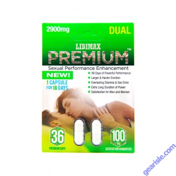 Premium 2900mg 36 Premium Days Male Enhancement 2 White Pills