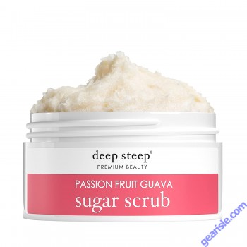 Passion Fruit Guava Sugar Scrub 8 Oz Deep Steep Premium Beauty