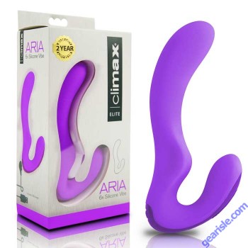 Silicone Aria 6x Vibe Rechargeable Purple Climax