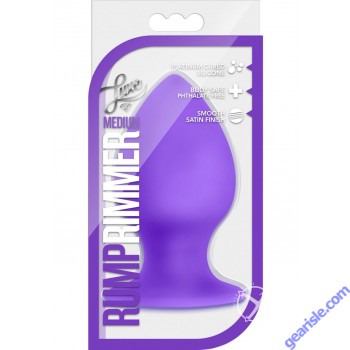 Luxe Rump Rimmer Medium Silicone Butt Plug Purple