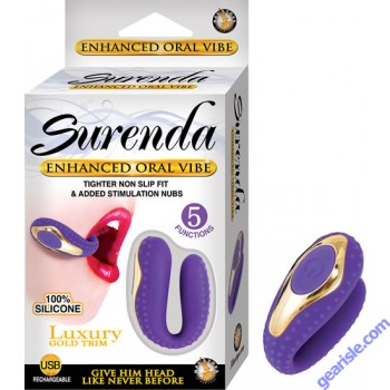 Enhanced Oral Vibe Silicone Purple Surenda