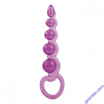 Basic Essentials Beaded Probe Purple Color Cal Exotic Novelties