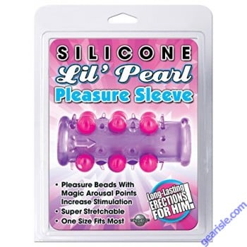 Silicone Lil Pearl Pleasure Sleeve Purple Pipedream