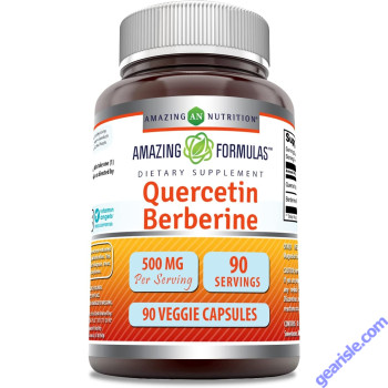 Quercetin Berberine 500mg 90 Caps Immune Support Amazing Formulas