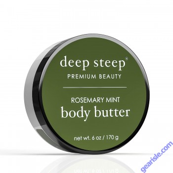 Rosemary Mint Vegan Body Butter 6 Oz Deep Steep Premium Beauty