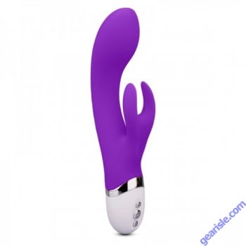 Selfie Vibrator Rabbit Intimate Toy Purple Waterproof Rechargeable Silicone