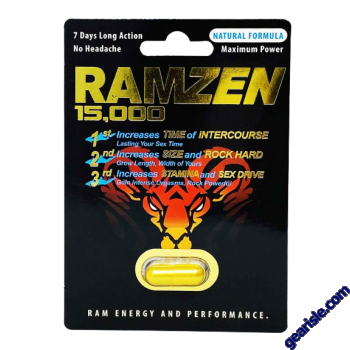 RamZen 15000 Male Enhancement Gold Pill 7 Days