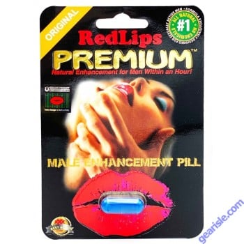 Red Lips Premium 1250mg  Triple Maximum Genuine Natural Enhancement for Men Pill 