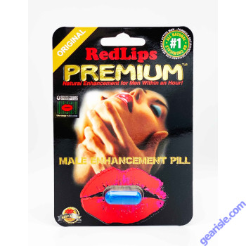 Red Lips Premium 1250mg  Triple Maximum Genuine Natural Enahncement for Men 1 Pill by SX Power Co