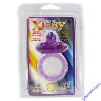 Ring of Xtasy Super Stretch Silicone Mega Powered Purple Turtle Series Toy 