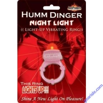 Humm Dinger Night Light Penis Vibrating Pleasure Ring 