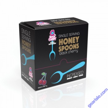 Rock Candy Honey Spoons Black Cherry Sexual Supplement 24Ct Display