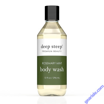 Rosemary Mint Vegan Body Wash 10 Oz Deep Steep Premium Beauty