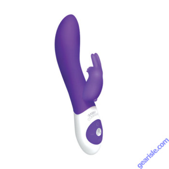 The Rotating Rabbit Rechargeable Silicone Vibe Waterproof Purple