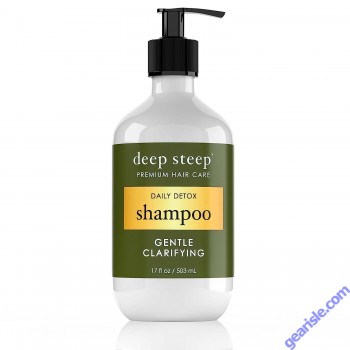 Gentle Clarifying Shampoo Daily Detox Vegan 17 Oz Deep Steep