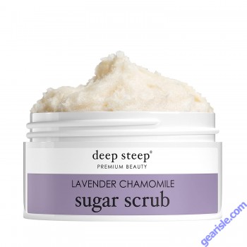 Premium Beauty Lavender Chamomile Sugar Scrub 8 Oz Deep Steep