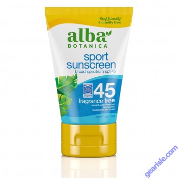 Sport Sunscreen Lotion 45 SPF Fragrance Free 4 Oz