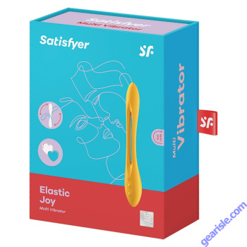 Satisfyer Elastic Joy Multi Vibrator Dark Yellow Silicone Rechargeable box