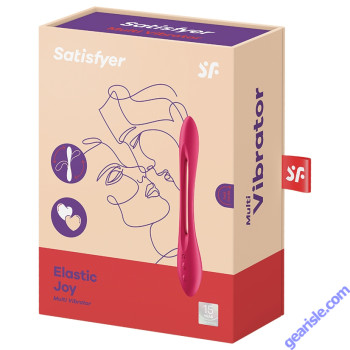 Satisfyer Elastic Joy Multi Vibrator Silicone Rechargeable Red box