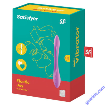 * Satisfyer Elastic Joy Multi Vibrator Violet Silicone Rechargeable box